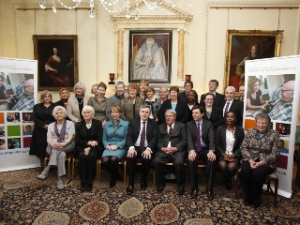 At 10 Downing Street for the launch of the Prime Minister's Commission on the Future of Nursing and Midwifery in England - I edited its report Front Line Care.