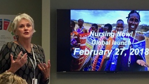 Presenting at IntraHealth International, USA